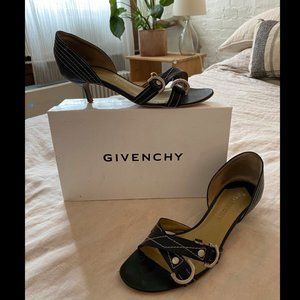 Givenchy slingback kitten heel